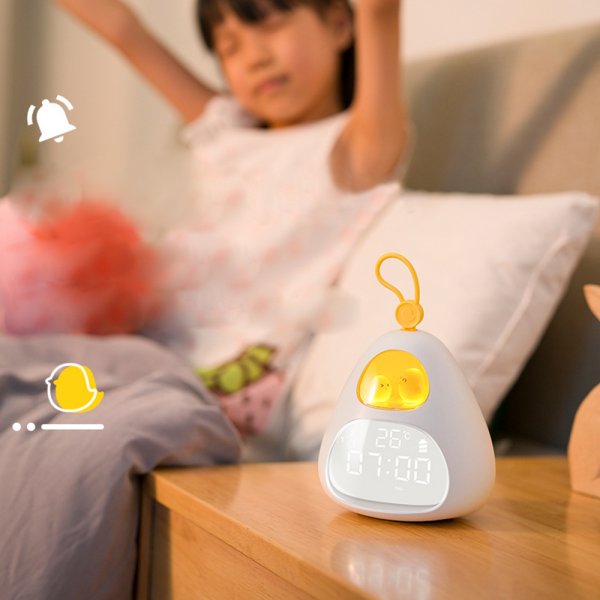 Avocado Shaped Student Alarm Clock Cartoon Hanging Mini Table Clocks Decoration, Children Bedroom Bedside Alarm Clocks Gifts