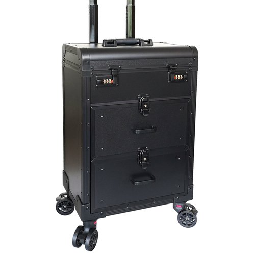 Portable Cosmetic Rolling Luggage Nail Art Tattoo Beauty Travel Suitcase Large Capacity Professional Trolley Makeup Suitcase