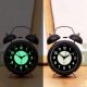 Retro Loud Alarm Clock Double Bell Mechanical Key Wound Silent Pointer Alarm Clock Night Light