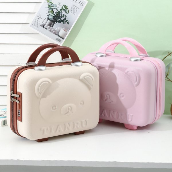 14 & 16 Inches New Design Carry On Suitcase High Quality ABS Mini Travelling Bag Women Casual Cute Leisure Portable Suitcase