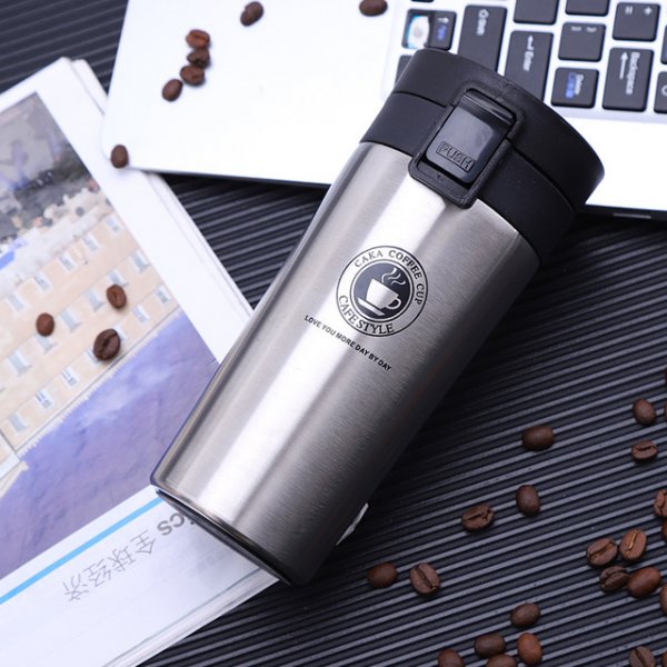 380ml Double Stainless Steel 304 Coffee Mug Leak-Proof Thermos Mug Travel Thermal Cup Thermosmug Water Bottle For Gifts