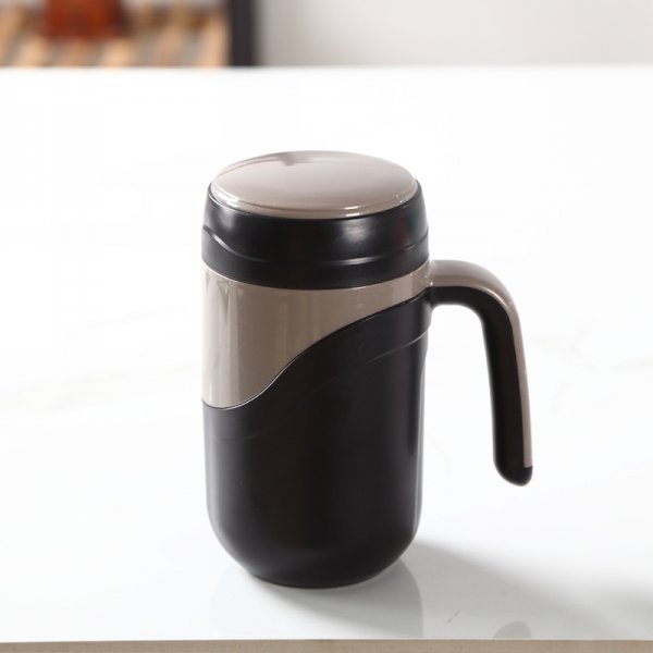 500ml Mugs Insulated Straw Water Cup Stainless Steel Large Capacity Cup Breakfast Portable Couple Milk Tea Coffee Thermos Cup