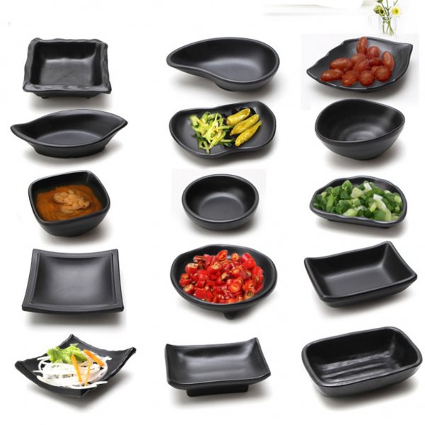 1 Piece Small Sauce Dip Bowl Snack Plate Holder Food Serving Tray Sushi Mustard Seasoning Dish Tableware Dipping Sauce Supply
