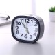 Square Round Alarm Clock Small Silent Table Alarm Clock Snooze Sweeping Wake Up Clock Battery Powered Portable Alarm Clock