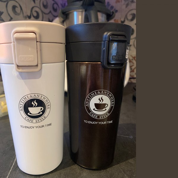 380ml Double Stainless Steel 304 Coffee Mug Leak-Proof Thermos Mug Travel Thermal Cup Thermosmug Water Bottle For Gifts
